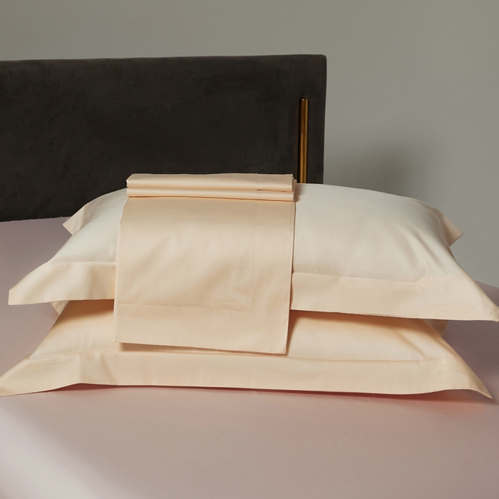 91家纺网 家纺一手货源 找家纺 柔觉家纺 柔系列A类100支单品被套 香草色-浅粉