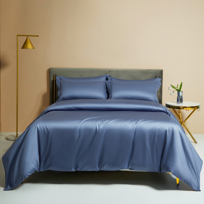 91家纺网 家纺一手货源 找家纺 柔觉家纺 柔系列A类100支单品被套 海蓝迷