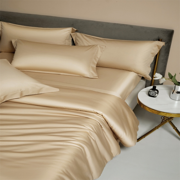 91家纺网 家纺一手货源 找家纺 柔觉家纺 柔系列A类100支单品被套 奶酪黄