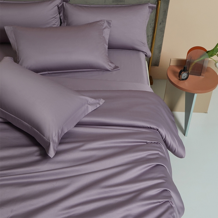 柔觉家纺 柔系列A类100支单品被套 蔷薇紫