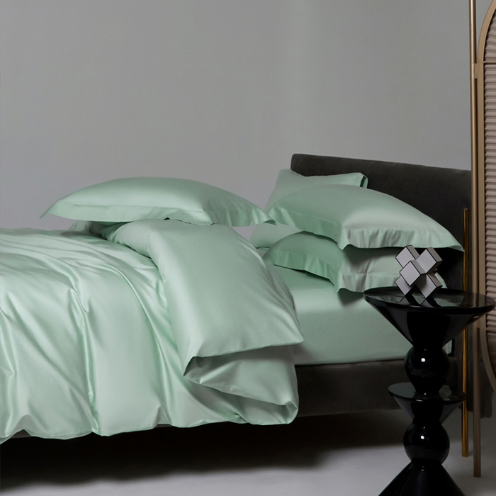 91家纺网 家纺一手货源 找家纺 柔觉家纺 柔系列A类100支单品被套 嫰果绿