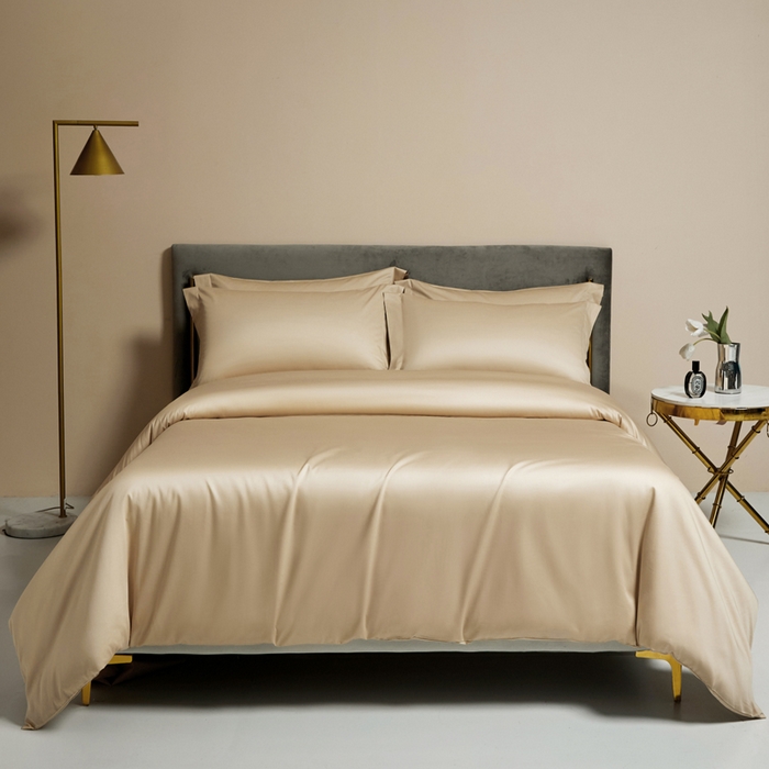 91家纺网 家纺一手货源 找家纺 柔觉家纺 柔系列A类100支单品被套 奶酪黄