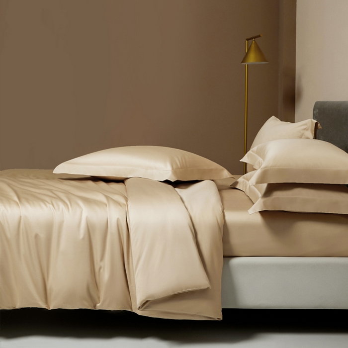 91家纺网 家纺一手货源 找家纺 柔觉家纺 柔系列A类100支单品被套 奶酪黄