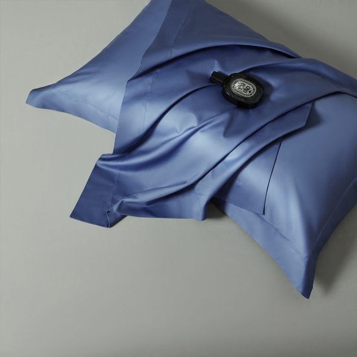 91家纺网 家纺一手货源 找家纺 柔觉家纺 柔系列A类100支单品被套 海蓝-雅致银