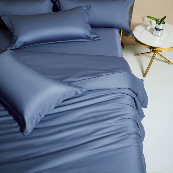 柔觉家纺 柔系列A类100支单品被套 海蓝迷