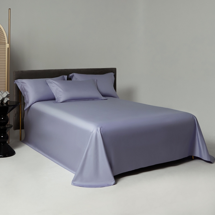 91家纺网 家纺一手货源 找家纺 柔觉家纺 柔系列A类100支单品被套 奶油紫