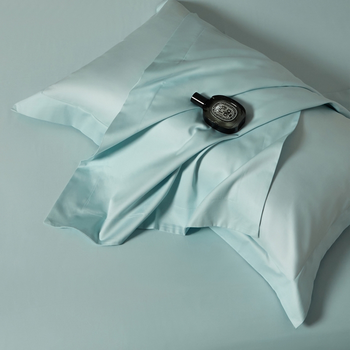 91家纺网 家纺一手货源 找家纺 柔觉家纺 柔系列A类100支单品被套 远天蓝