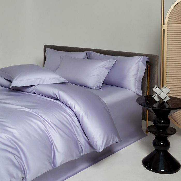 91家纺网 家纺一手货源 找家纺 柔觉家纺 柔系列A类100支单品被套 奶油紫