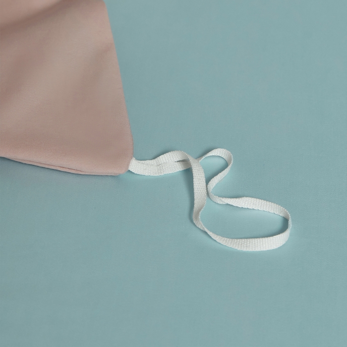 91家纺网 家纺一手货源 找家纺 柔觉家纺 柔系列A类100支单品被套 樱桃粉-远天蓝