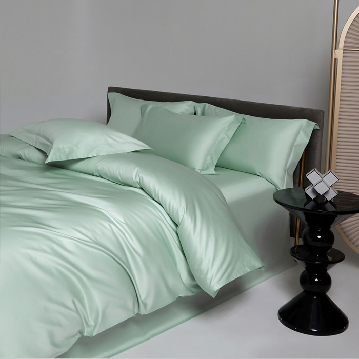 91家纺网 家纺一手货源 找家纺 柔觉家纺 柔系列A类100支单品被套 嫰果绿