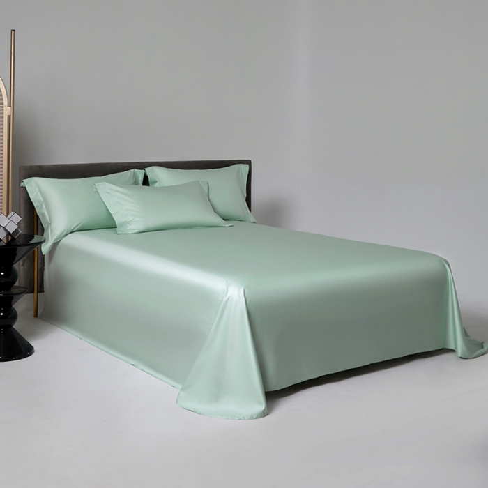 91家纺网 家纺一手货源 找家纺 柔觉家纺 柔系列A类100支单品被套 嫰果绿