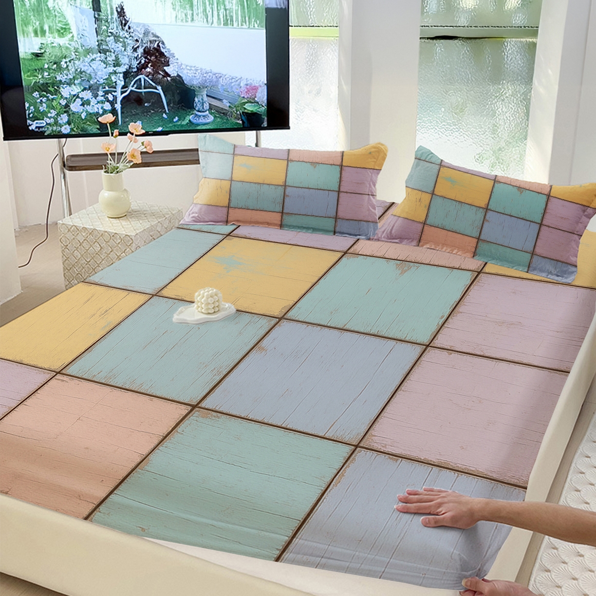 91家纺网 家纺一手货源 找家纺 （总）轩贝雅 2025新款跨境Pod工厂床笠单件床垫保护套保护罩-第三批