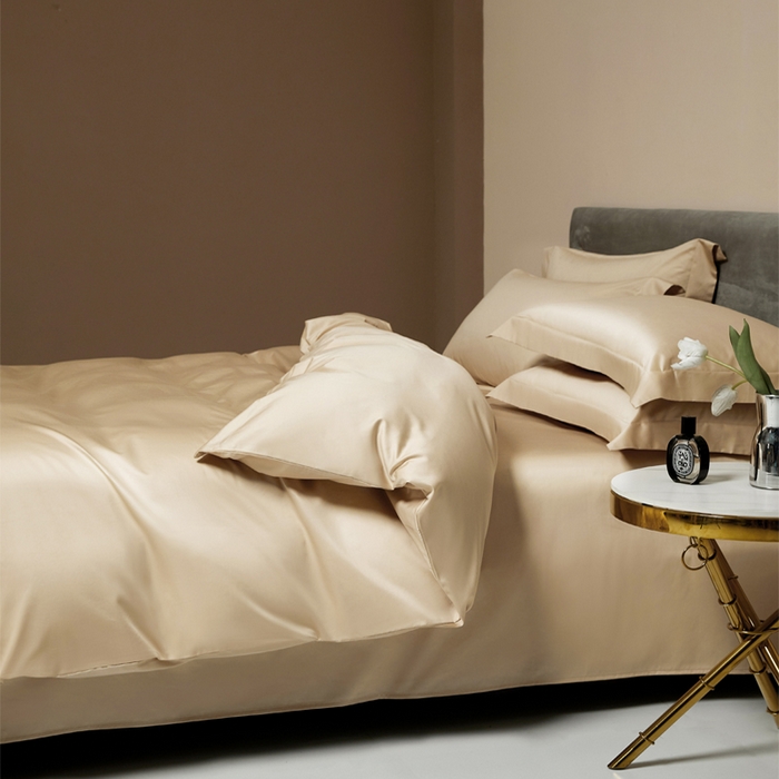 91家纺网 家纺一手货源 找家纺 柔觉家纺 柔系列A类100支单品被套 奶酪黄