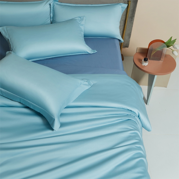 柔觉家纺 柔系列A类100支单品被套 天空蓝-宾利兰