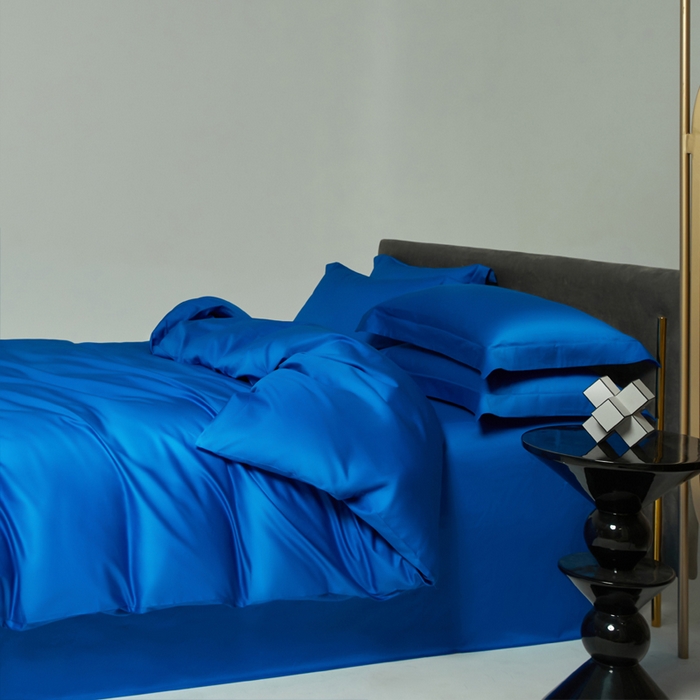 91家纺网 家纺一手货源 找家纺 柔觉家纺 柔系列A类100支单品被套 活力蓝