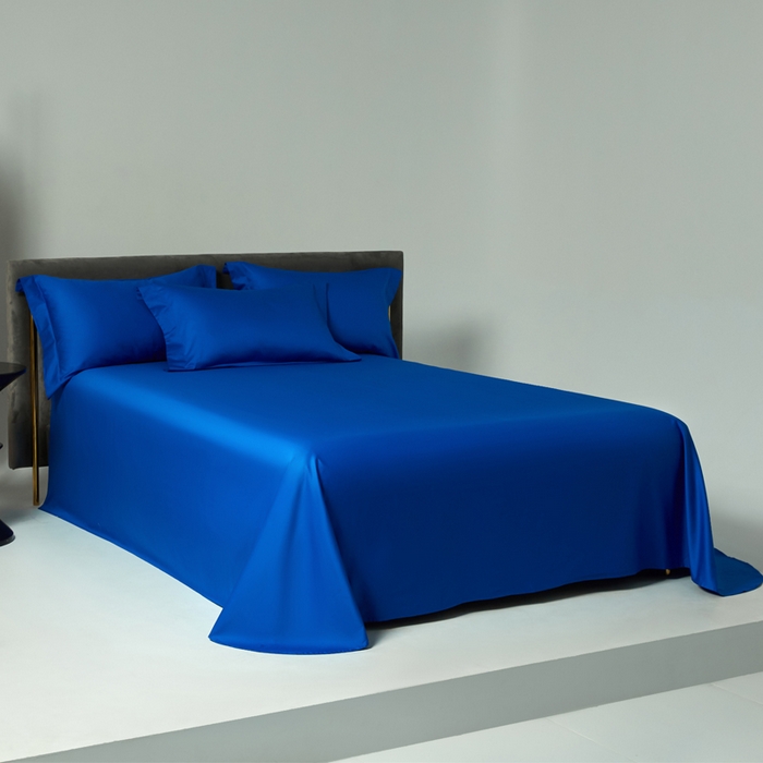 91家纺网 家纺一手货源 找家纺 柔觉家纺 柔系列A类100支单品被套 活力蓝