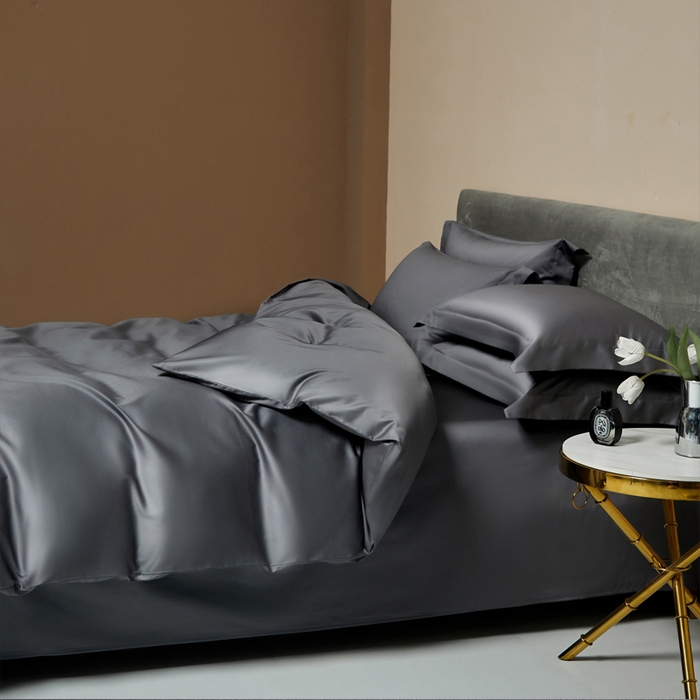 91家纺网 家纺一手货源 找家纺 柔觉家纺 柔系列A类100支单品被套 绅士灰