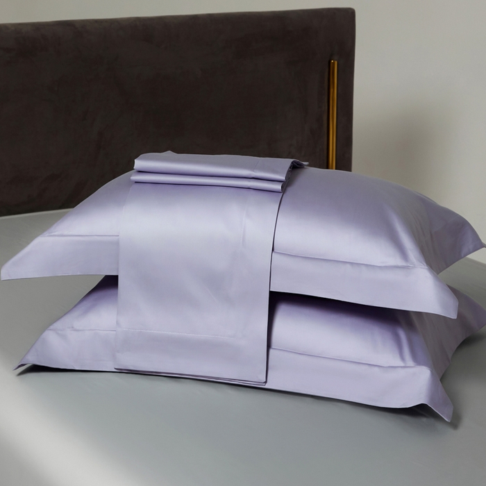 91家纺网 家纺一手货源 找家纺 柔觉家纺 柔系列A类100支单品被套 奶油紫-星光银