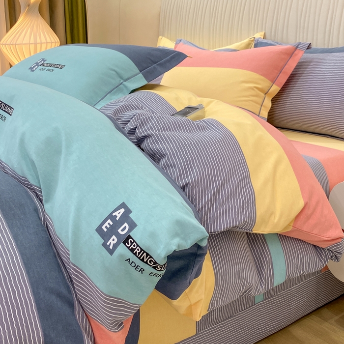 91家纺网 家纺一手货源 找家纺 红日子纺织品 2025新款100%全棉纯棉磨毛四件套 奇思妙想