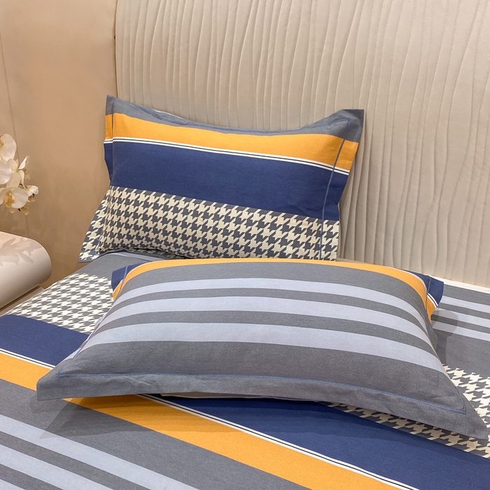 91家纺网 家纺一手货源 找家纺 红日子纺织品 2025新款100%全棉纯棉磨毛四件套 都市节拍