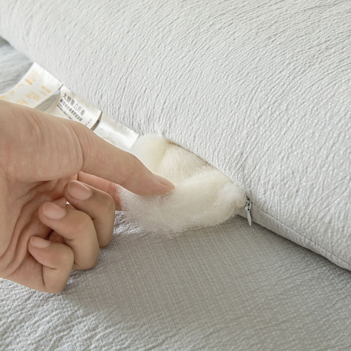 91家纺网 家纺一手货源 找家纺 秋泽  2025新款皱皱纱大豆被冬被春秋被夏被子被芯 浅灰