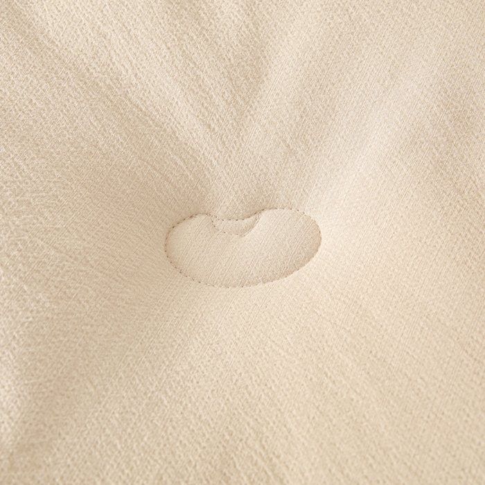 91家纺网 家纺一手货源 找家纺 秋泽  2025新款皱皱纱大豆被冬被春秋被夏被子被芯 浅咖