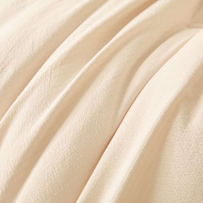 91家纺网 家纺一手货源 找家纺 秋泽  2025新款皱皱纱大豆被冬被春秋被夏被子被芯 浅咖