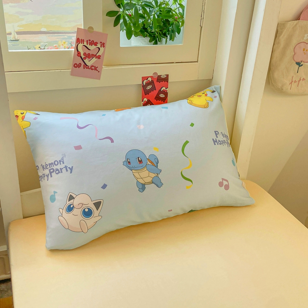 91家纺网 家纺一手货源 找家纺 博雅 2025新款宝可梦皮卡丘正版授权上下铺套件 喷火龙与皮卡丘