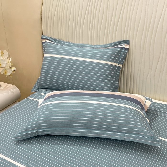 91家纺网 家纺一手货源 找家纺 红日子纺织品 2025新款100%全棉纯棉磨毛四件套 简希绿条