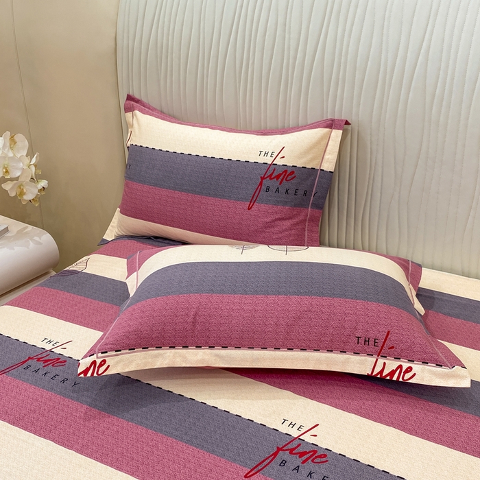 91家纺网 家纺一手货源 找家纺 红日子纺织品 2025新款100%全棉纯棉磨毛四件套 路易