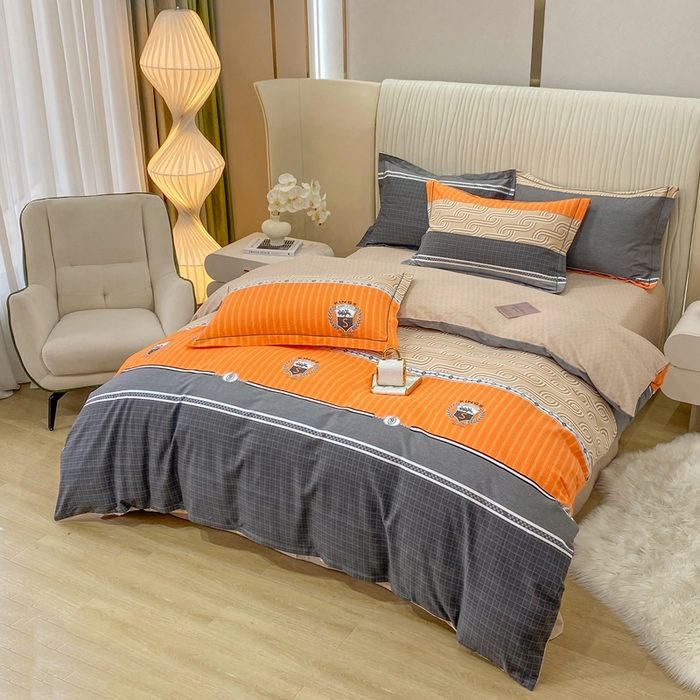 91家纺网 家纺一手货源 找家纺 红日子纺织品 2025新款100%全棉纯棉磨毛四件套 罗马时光