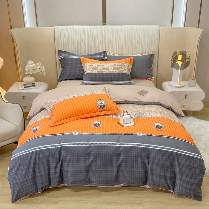 91家纺网 家纺一手货源 找家纺 红日子纺织品 2025新款100%全棉纯棉磨毛四件套 罗马时光