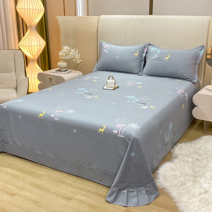 91家纺网 家纺一手货源 找家纺 红日子纺织品 2025新款100%全棉纯棉磨毛四件套 梦幻奇遇