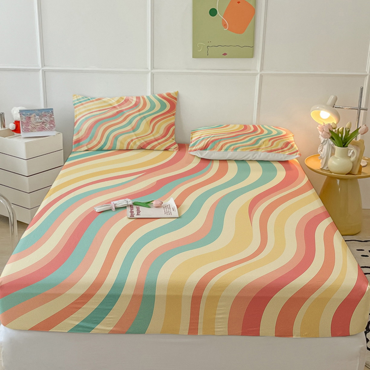 91家纺网 家纺一手货源 找家纺 （总）轩贝雅 2025新款跨境Pod工厂床笠单件床垫保护套保护罩-第四批