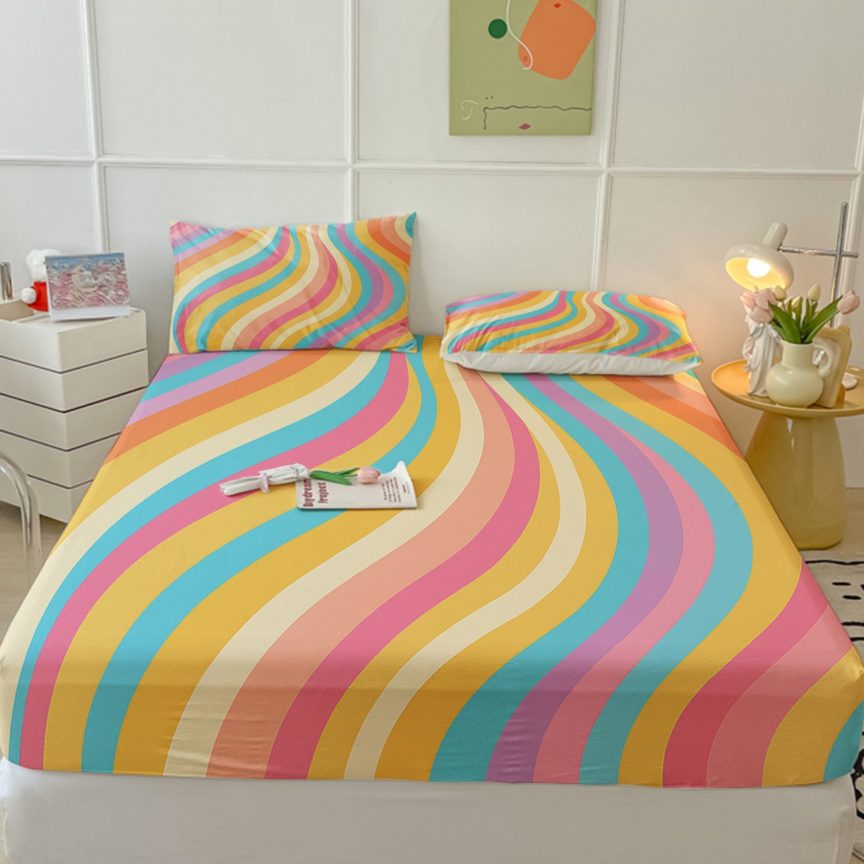 91家纺网 家纺一手货源 找家纺 （总）轩贝雅 2025新款跨境Pod工厂床笠单件床垫保护套保护罩-第四批