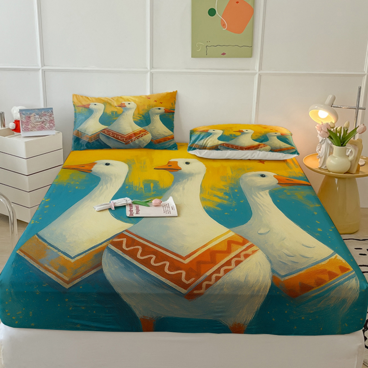 91家纺网 家纺一手货源 找家纺 （总）轩贝雅 2025新款跨境Pod工厂床笠单件床垫保护套保护罩-第四批