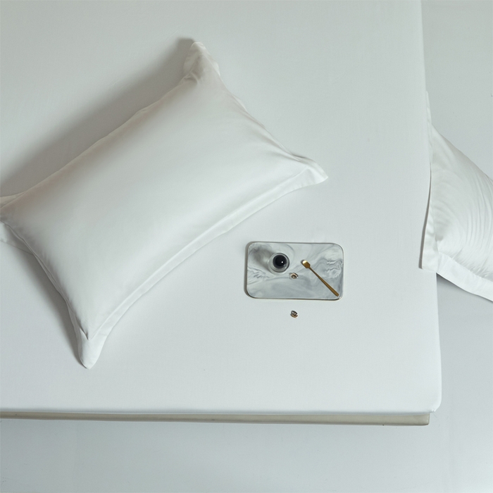 91家纺网 家纺一手货源 找家纺 柔觉家纺 柔系列A类100支单品床笠 纯洁白