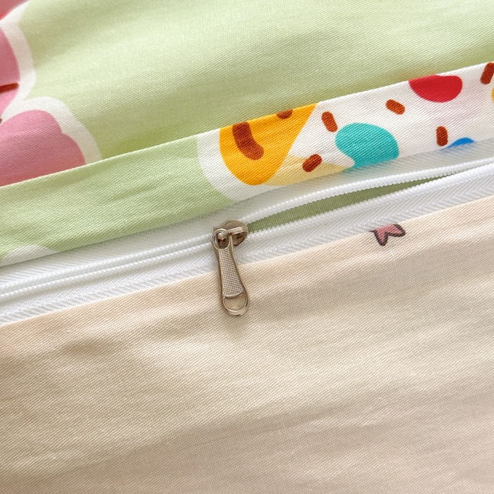 91家纺网 家纺一手货源 找家纺 典曼家纺 2025新款40支学生季卡通印花四件套 趣味熊