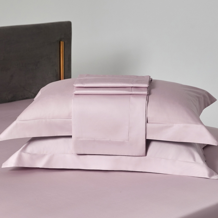 91家纺网 家纺一手货源 找家纺 柔觉家纺 柔系列A类100支单品床笠 樱桃粉