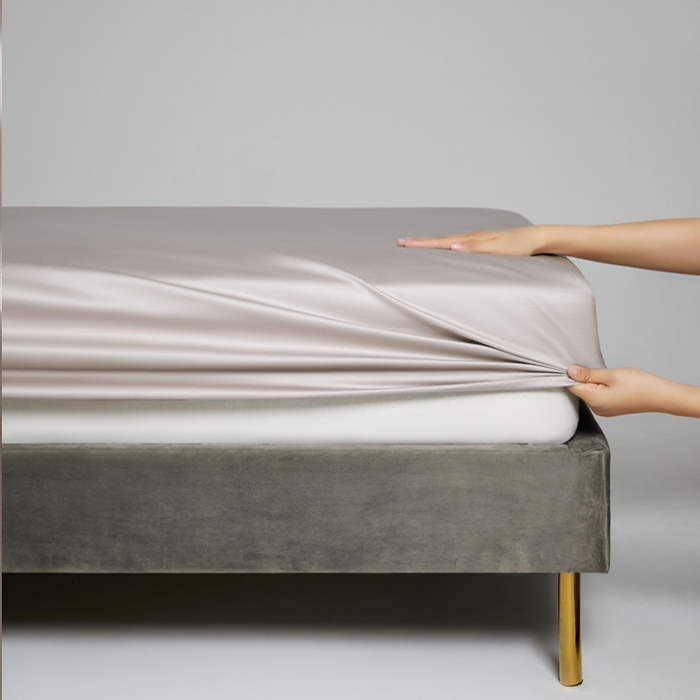 91家纺网 家纺一手货源 找家纺 柔觉家纺 柔系列A类100支单品床笠 卡布其