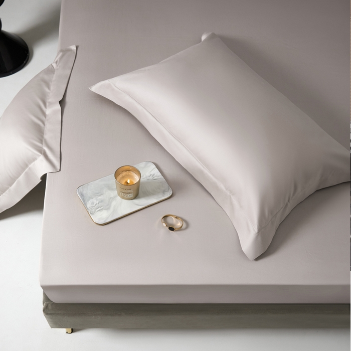 91家纺网 家纺一手货源 找家纺 柔觉家纺 柔系列A类100支单品床笠 卡布其