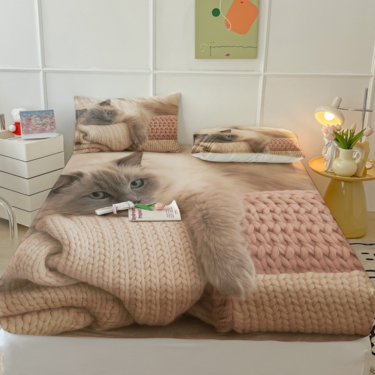 91家纺网 家纺一手货源 找家纺 （总）轩贝雅 2025新款跨境Pod工厂床笠单件床垫保护套保护罩-第四批