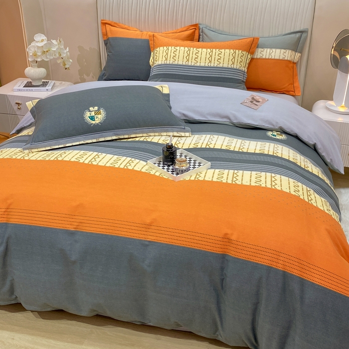 91家纺网 家纺一手货源 找家纺 红日子纺织品 2025新款100%全棉纯棉磨毛四件套 米兰风尚