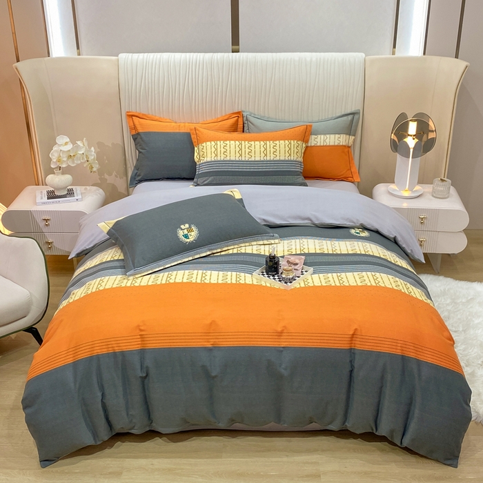 91家纺网 家纺一手货源 找家纺 红日子纺织品 2025新款100%全棉纯棉磨毛四件套 米兰风尚