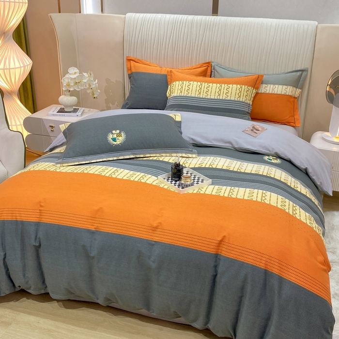 91家纺网 家纺一手货源 找家纺 红日子纺织品 2025新款100%全棉纯棉磨毛四件套 米兰风尚