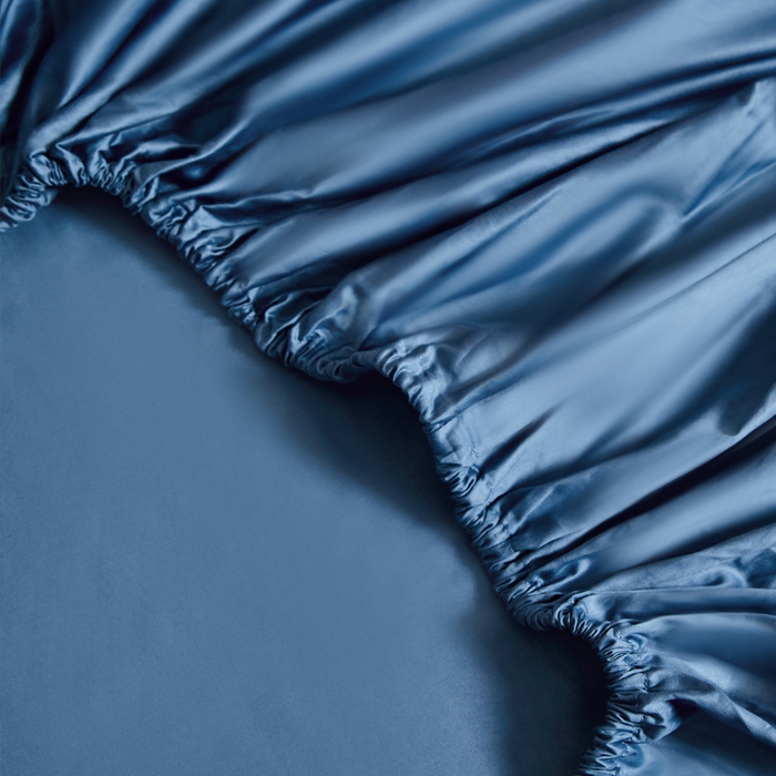 91家纺网 家纺一手货源 找家纺 柔觉家纺 柔系列A类100支单品床笠 宾利蓝