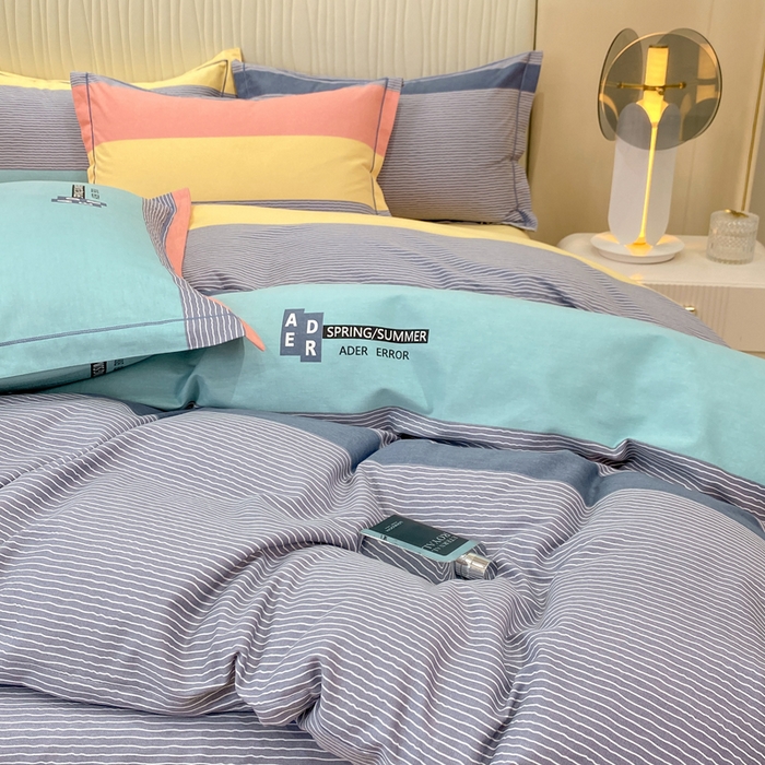 91家纺网 家纺一手货源 找家纺 红日子纺织品 2025新款100%全棉纯棉磨毛四件套 奇思妙想