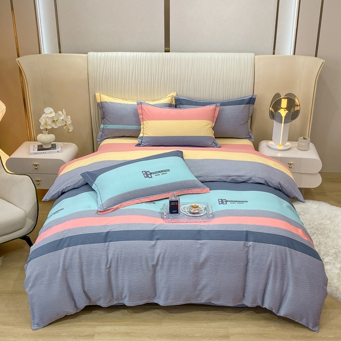 91家纺网 家纺一手货源 找家纺 红日子纺织品 2025新款100%全棉纯棉磨毛四件套 奇思妙想