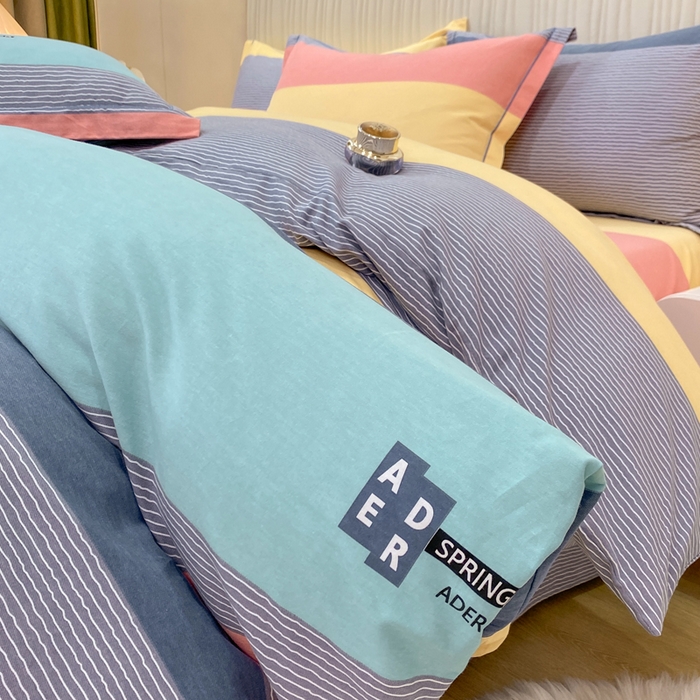 91家纺网 家纺一手货源 找家纺 红日子纺织品 2025新款100%全棉纯棉磨毛四件套 奇思妙想