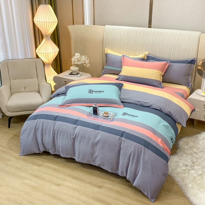 91家纺网 家纺一手货源 找家纺 红日子纺织品 2025新款100%全棉纯棉磨毛四件套 奇思妙想